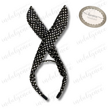 Black & White Polka Dot Headband - Henrie