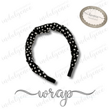 Black & White Polka Dot Headband - Henrie