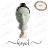 Black & White Polka Dot Headwrap - Andi
