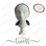 Black & White Polka Dot Headwrap - Andi