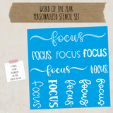 2024 Word of the Year Vinyl Stencil Bundle