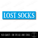 Lost Socks - Long Rectangle Stencil