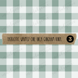 Patriotic Whimsy Vinyl Collection - 1 inch gingham