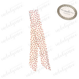 White Hearts on Red Headwrap - Andi