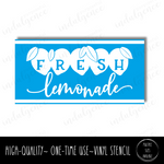 Fresh Lemonade - Stripes - Rectangle Stencil