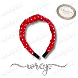Hearts on Red Headband - Henrie