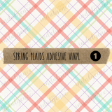 Spring Plaids Adhesive Vinyl Collection