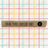 Spring Plaids Adhesive Vinyl Collection