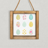Vintage Quilt Eggs - Vinyl Heat Transfers