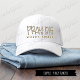 Pray Big Worry Small - Vinyl Heat Transfers