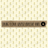Spring Floral Whimsy Adhesive Vinyl Collection