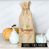 Thankful Pumpkin - Vinyl Heat Transfers