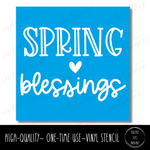 Spring Blessings - Square Stencil