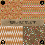Gingerbread Treats Adhesive Vinyl Collection
