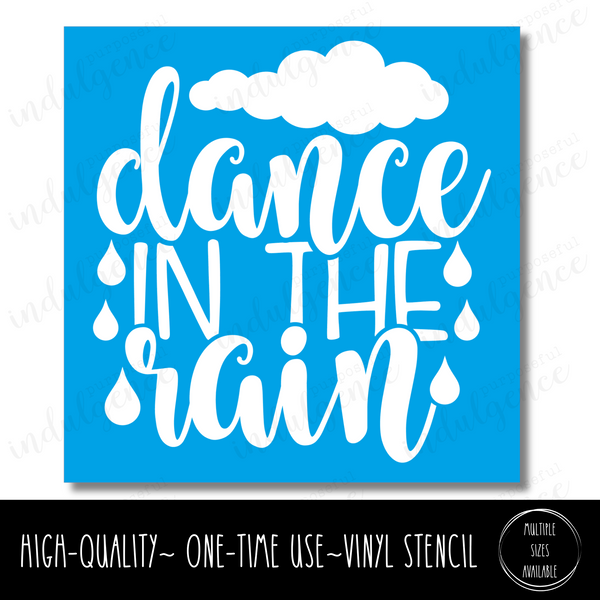 Dance in the Rain - Square Stencil
