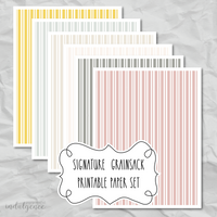 Signature Grainsack Printable Papers Pack