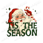 Tis the Season Vintage Santa - Vinyl Heat Transfers