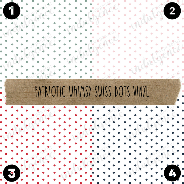 Patriotic Whimsy Vinyl Collection - Swiss Dot