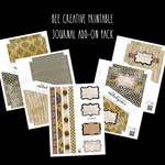 Bee Creative Journal Add-On Pack Printable