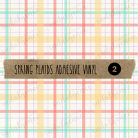 Spring Plaids Adhesive Vinyl Collection