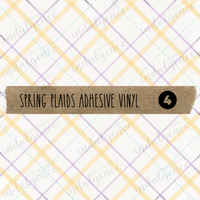 Spring Plaids Adhesive Vinyl Collection
