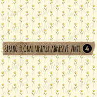 Spring Floral Whimsy Adhesive Vinyl Collection