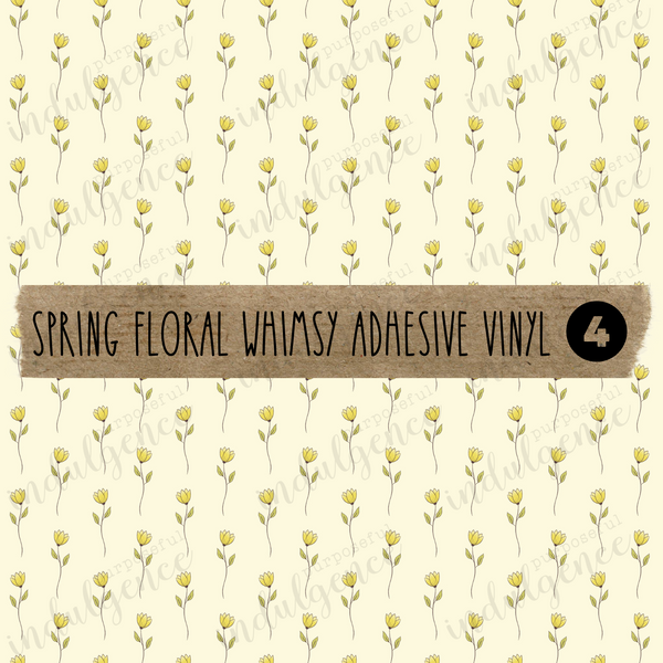 Spring Floral Whimsy Adhesive Vinyl Collection – Purposeful Indulgence