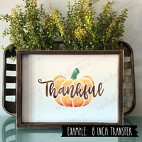Thankful Pumpkin - Vinyl Heat Transfers
