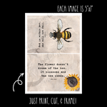 Bee Uplifted Printable Art - 5x7